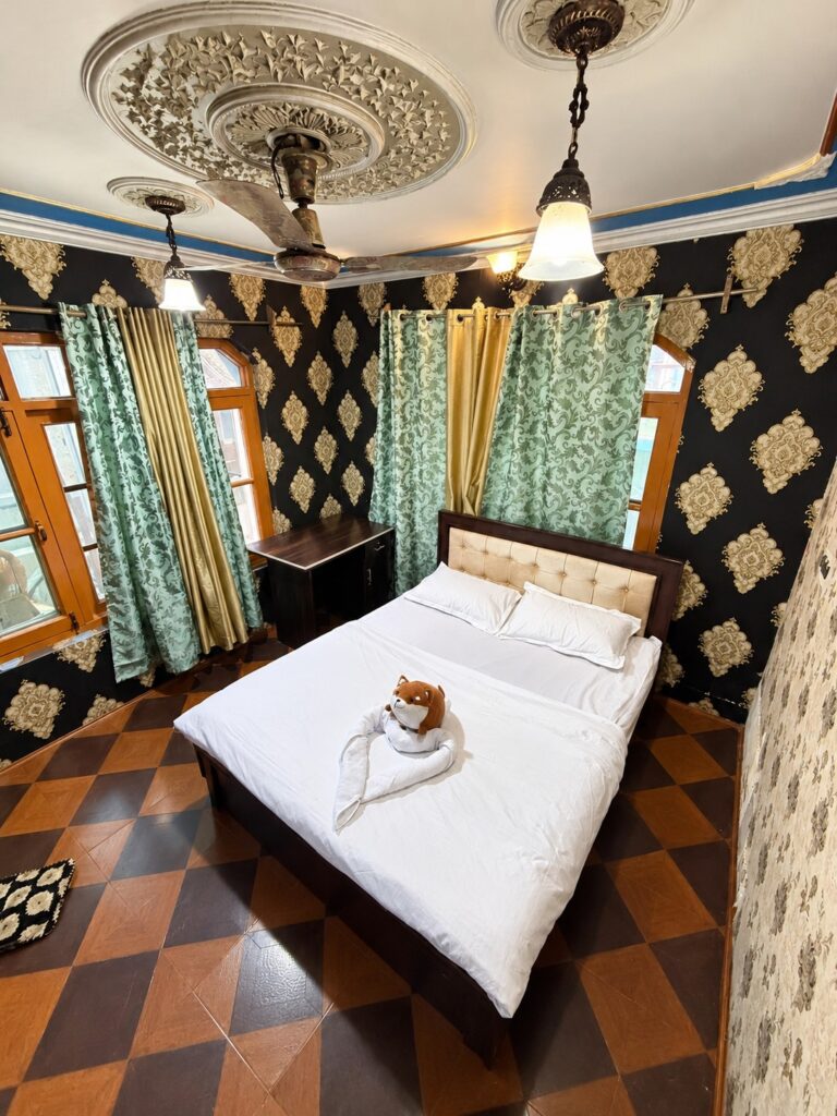 Doctors Lodge Srinagar double bedroom — enhanced original photo